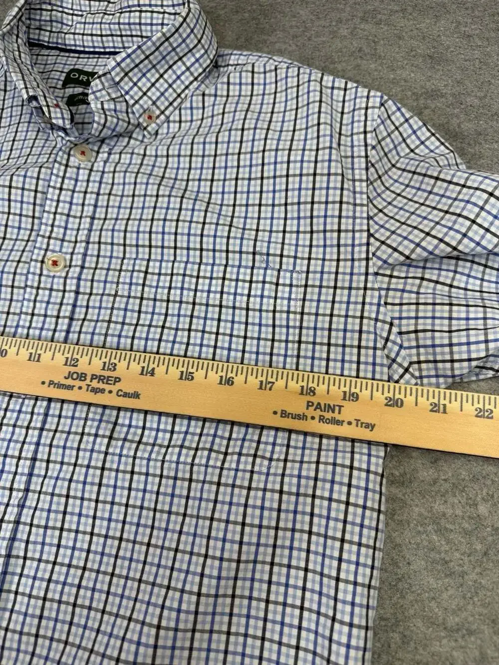 Orvis Plaid Long Sleeve Button Down Shirt Size M Active Fit